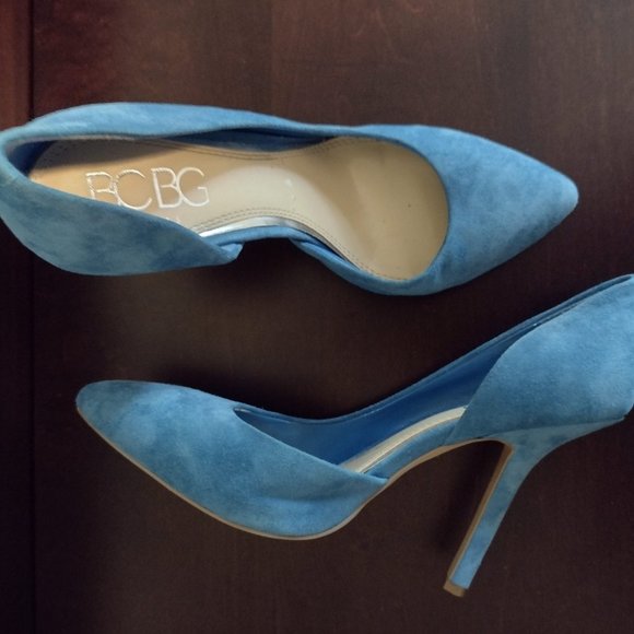 BCBG Paris Blue Suede Pumps - Picture 2 of 10